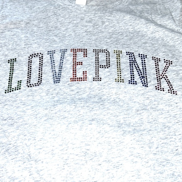 PINK BY Victoria's Secret Rainbow Shine T-Shirt - Picture 7 of 9